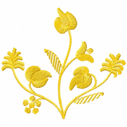 Flowers And Tree Embroidery Design 11 Flowers And Tree Embroidery Design 11